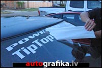 180 grāžu leņķa Instrukcija vidēja izmēra uzlīmēm